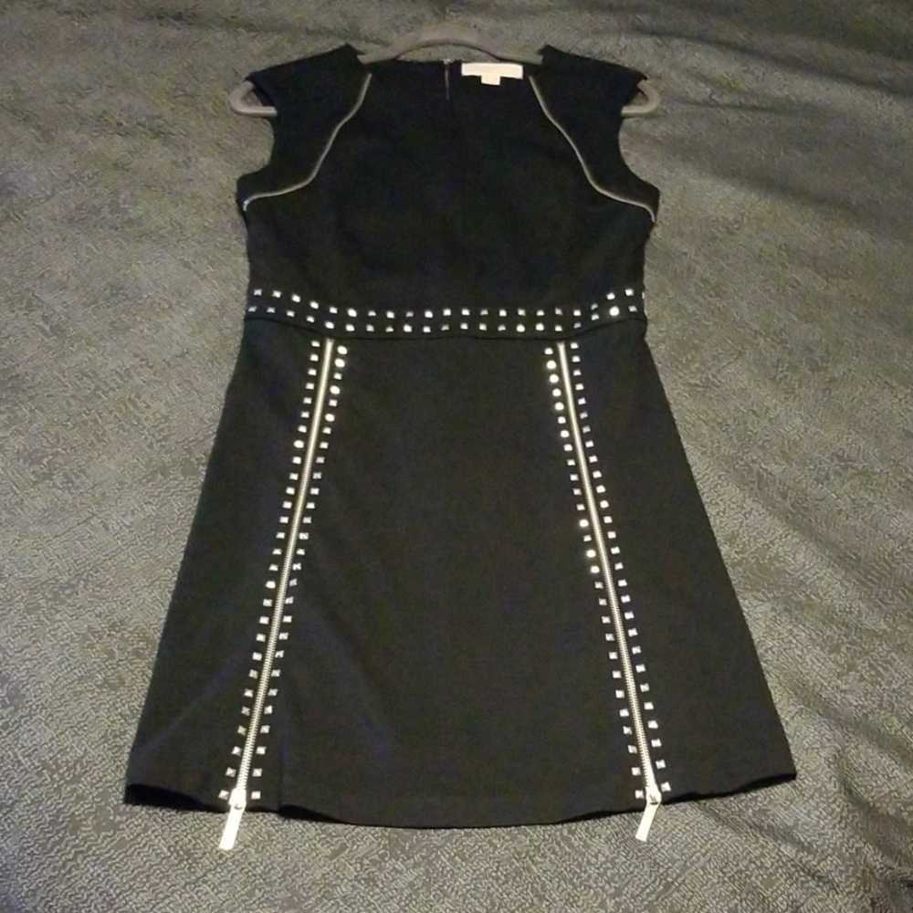 Michael Kors sleeveless black studded dress